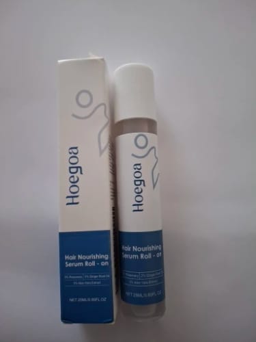 Customer photo review of Thriven Hair Growth Roll-On