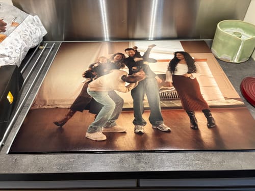 Customer photo review of Inductiebeschermer met eigen foto