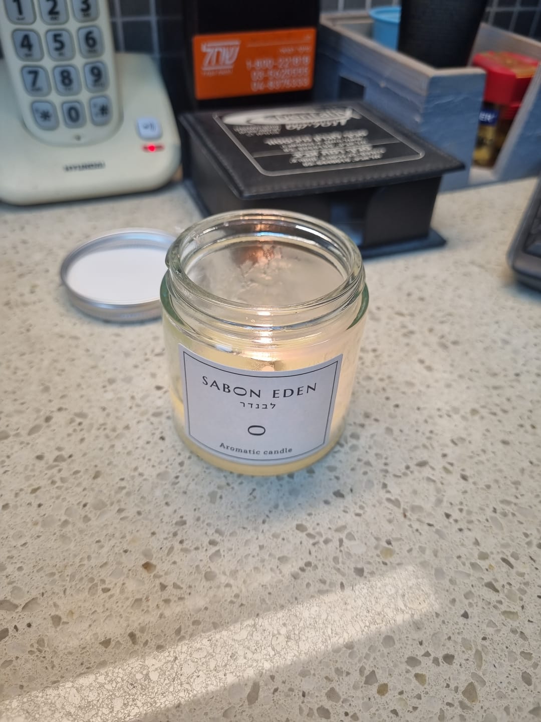 Customer photo review of נר ריחני לבנדר