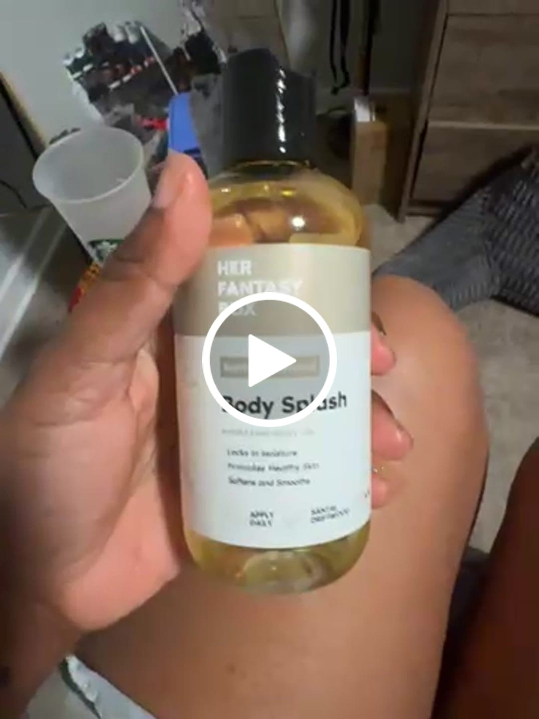 Customer video review of Body Splash - Skin Smoothing Body Oil (Santal Driftwood) LUXURY SCENT