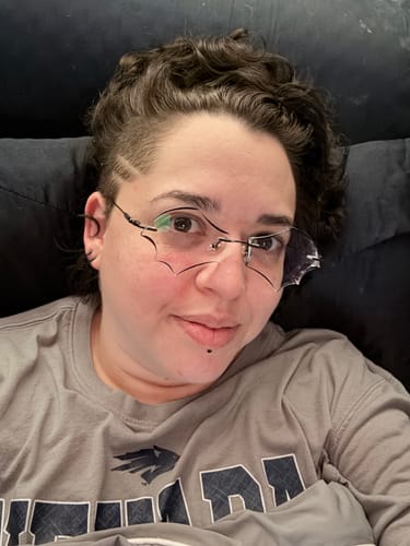 Customer photo review of Batty Eyeglasses