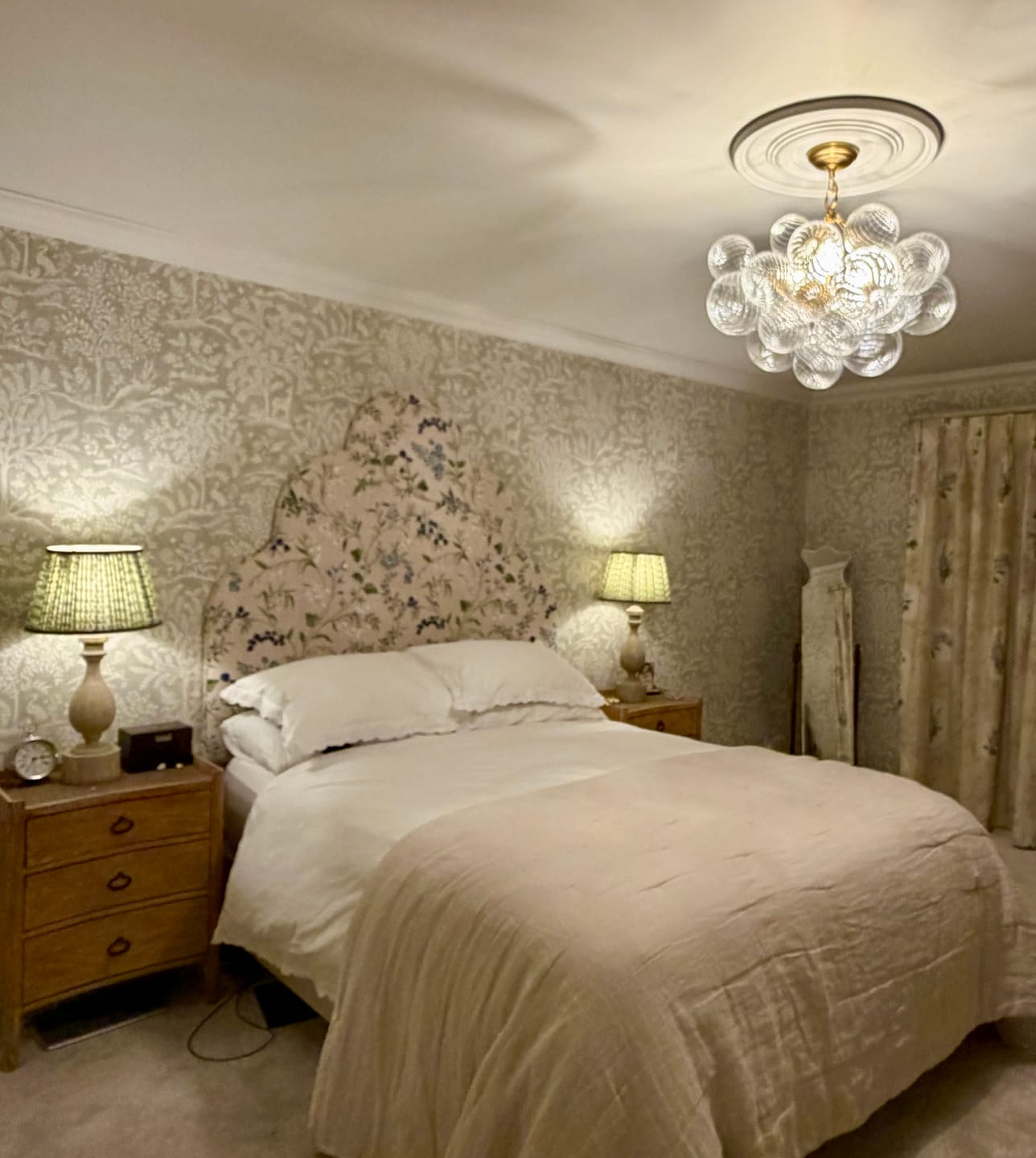 Customer photo review of Modern Cluster Glass Globe Bubble Chandelier