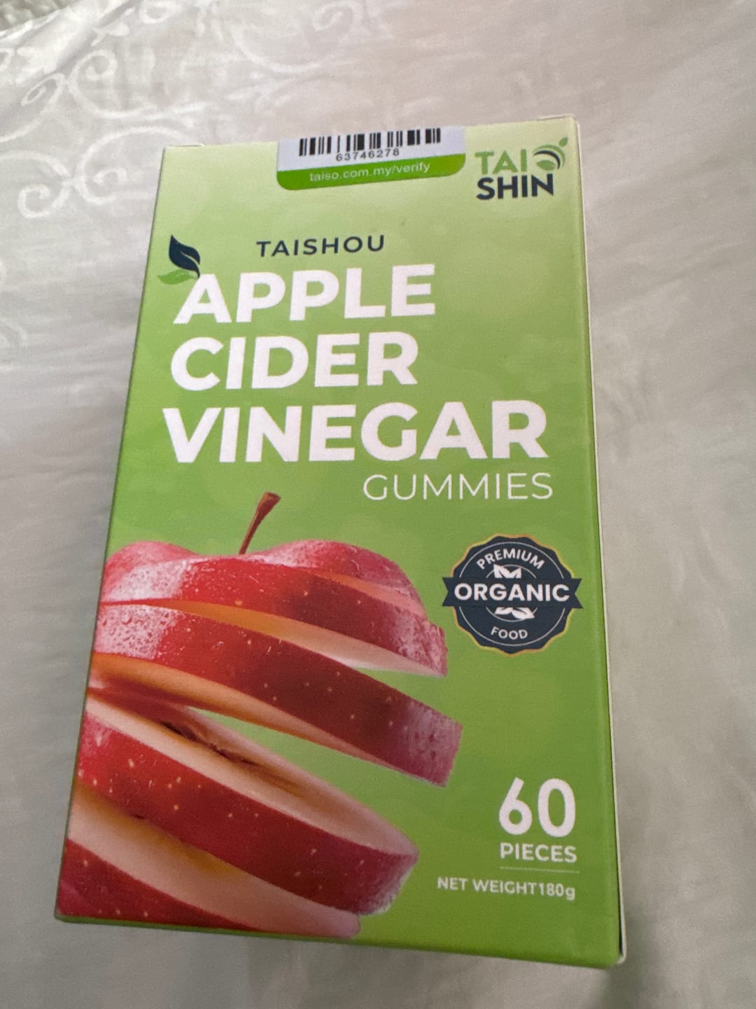 Customer photo review of Taishou Apple Cider Gummies