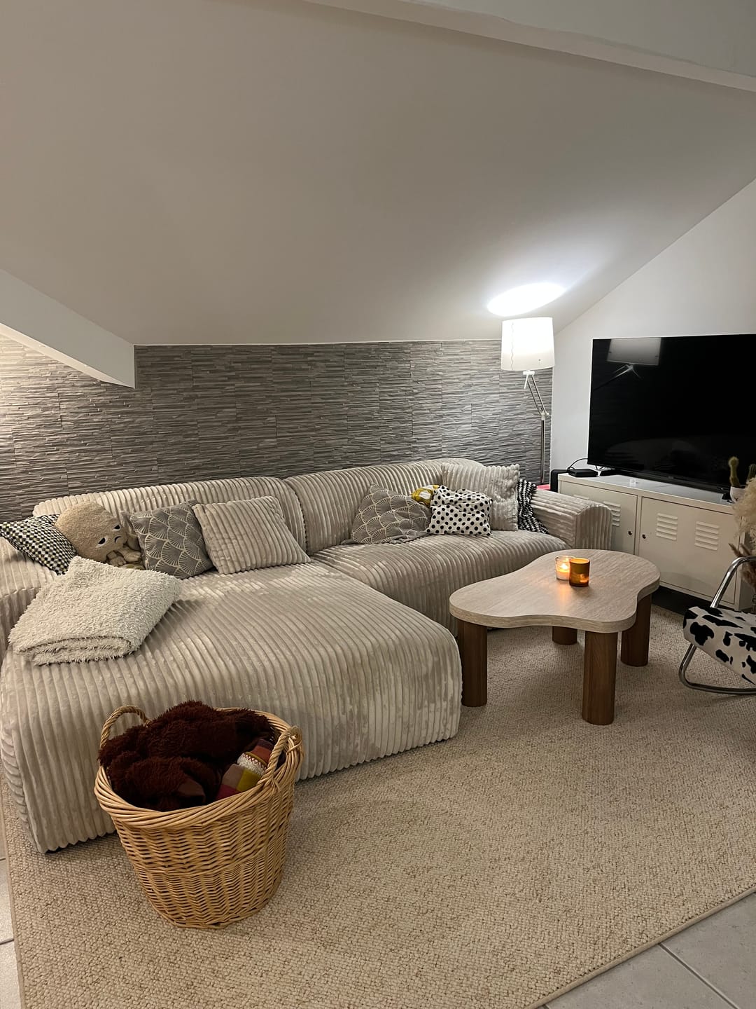 Customer photo review of Canapé avec grande méridienne COURCHEVEL