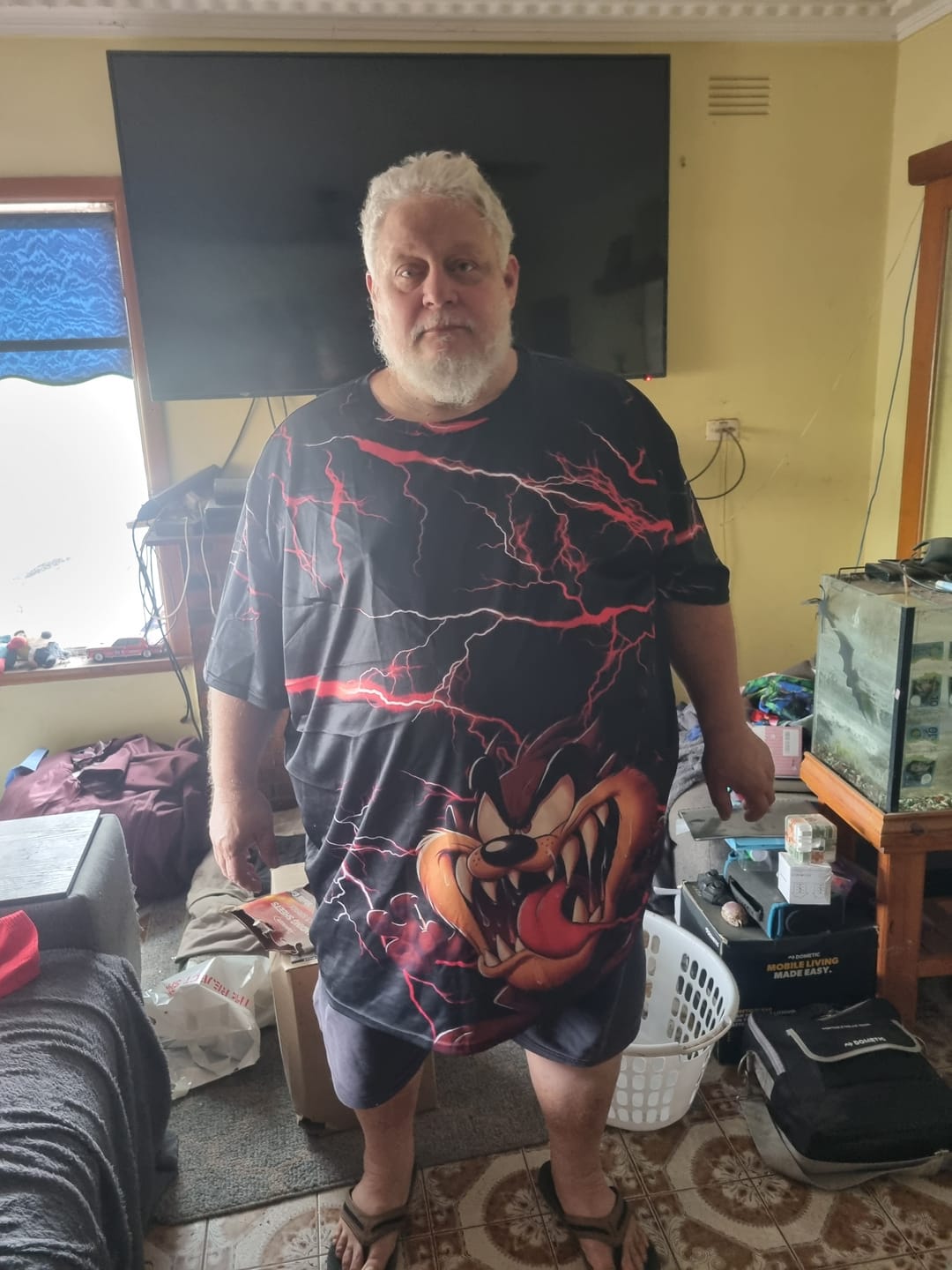 Customer photo review of Retro Style Men's Big & Tall Short Sleeve T-Shirt