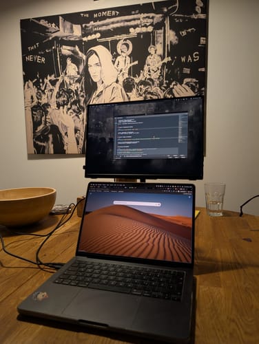 Customer photo review of 16” Portable Monitor + Stand