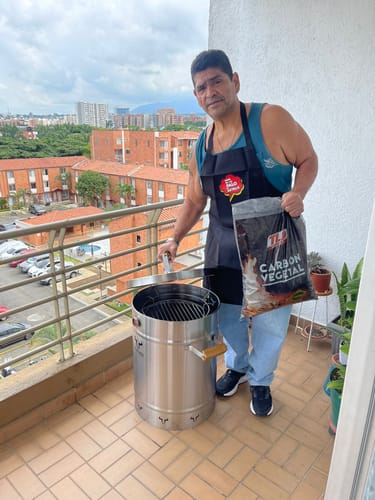 Customer photo review of Barril Asador/Ahumador 360° – Sabor Perfecto