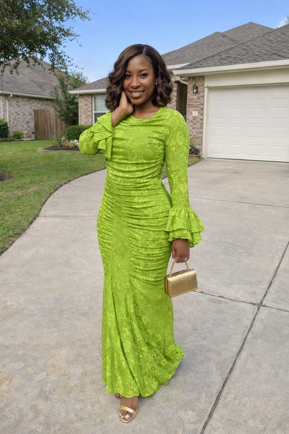 Customer photo review of Aria Sculpt Dress