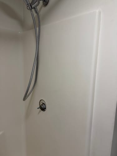 Customer photo review of Large Wall Damage - Tub and Shower Repair Kit