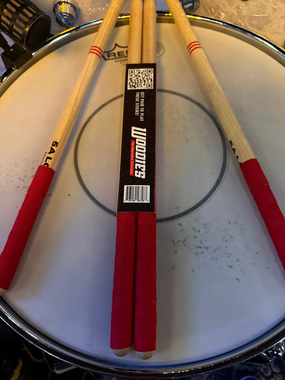 Customer photo review of American Hickory 5A Long Drumsticks