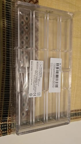 Customer photo review of Moule à chocolat en Polycarbonate en forme de sphère de cœur, barre à bonbons pour confiserie, casseroles de boulanger, plateau, outils de pâtisserie