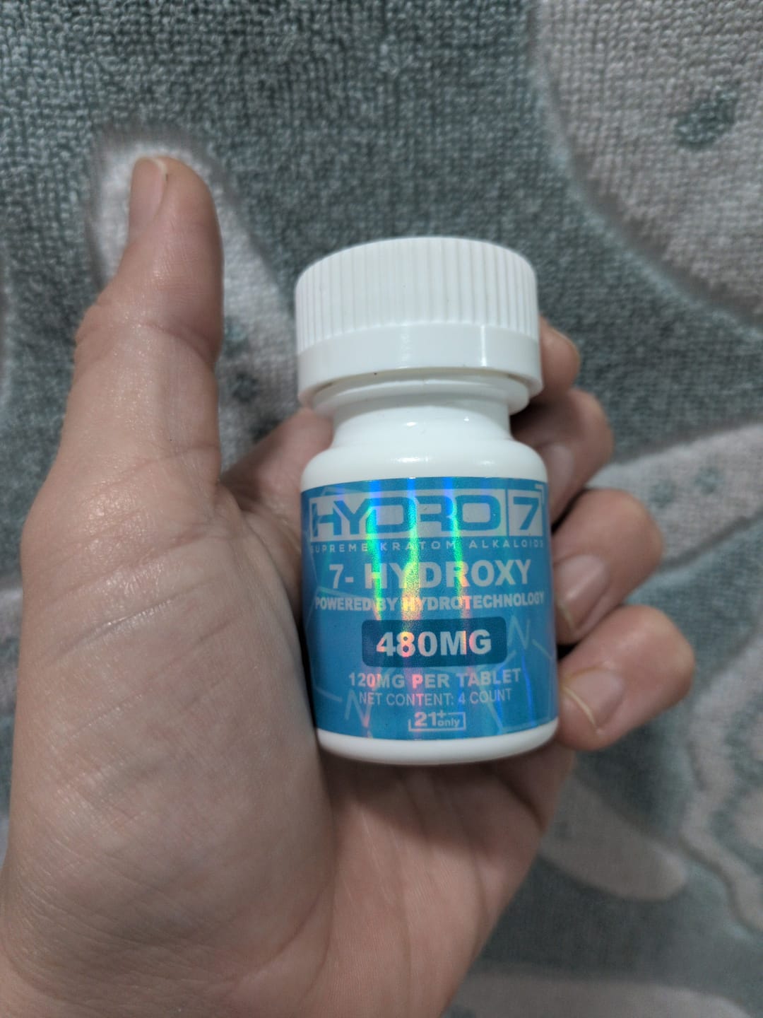 Customer photo review of 7-Hydroxy Tablets - 120MG (4 Count) 480 mg per jar