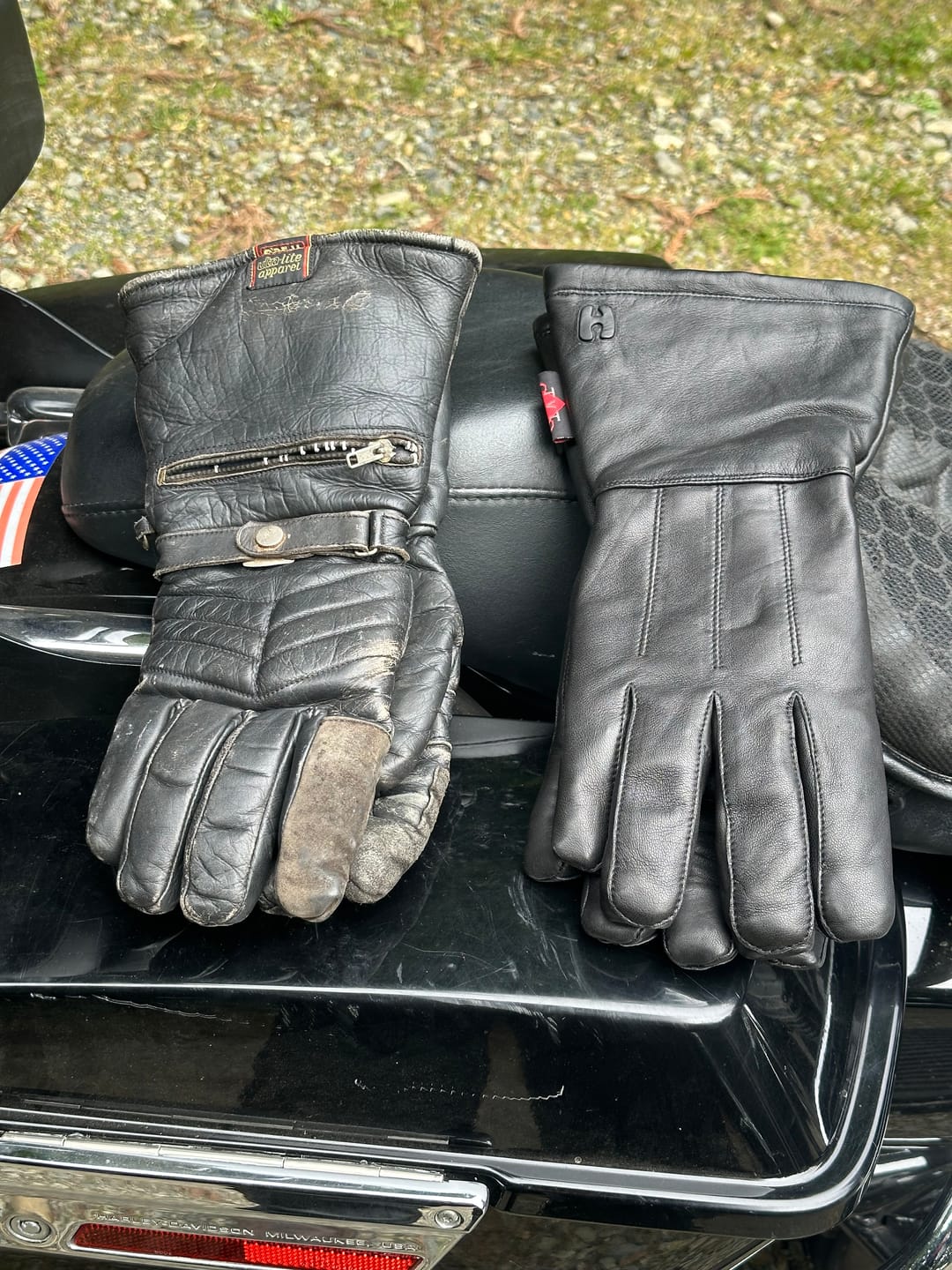 Customer photo review of Dominator Men's Deerskin  Gauntlet Gloves