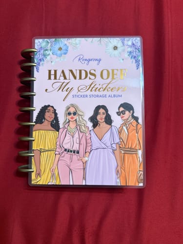 Customer photo review of Seasonal Hands off My Stickers Sticker Album