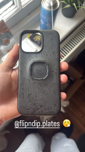 Customer photo review of QuadLock Phone Case Engraving