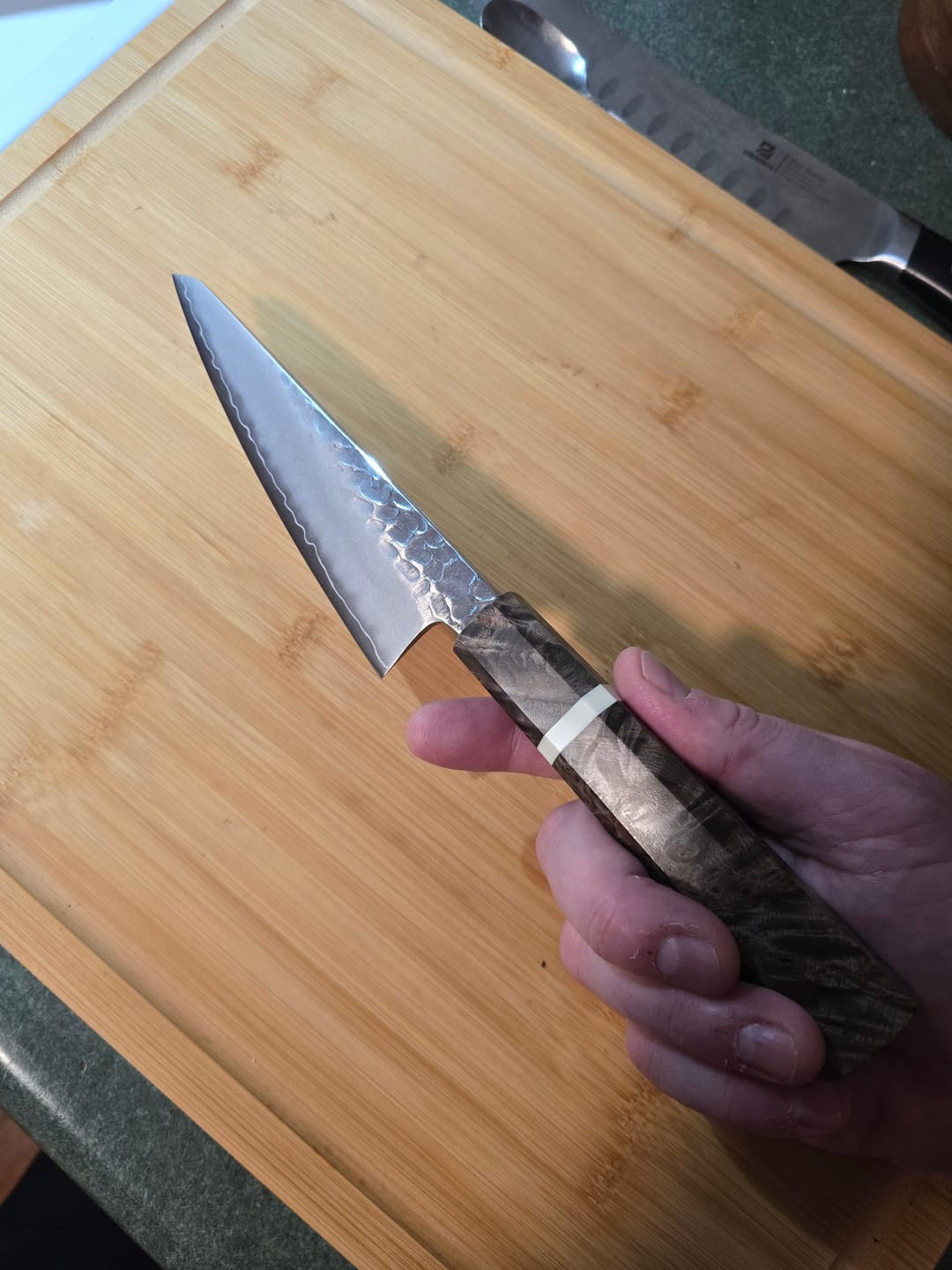 Customer photo review of Hatsukokoro Tsuchime Ginsan Honesuki 150mm (Birchwood)