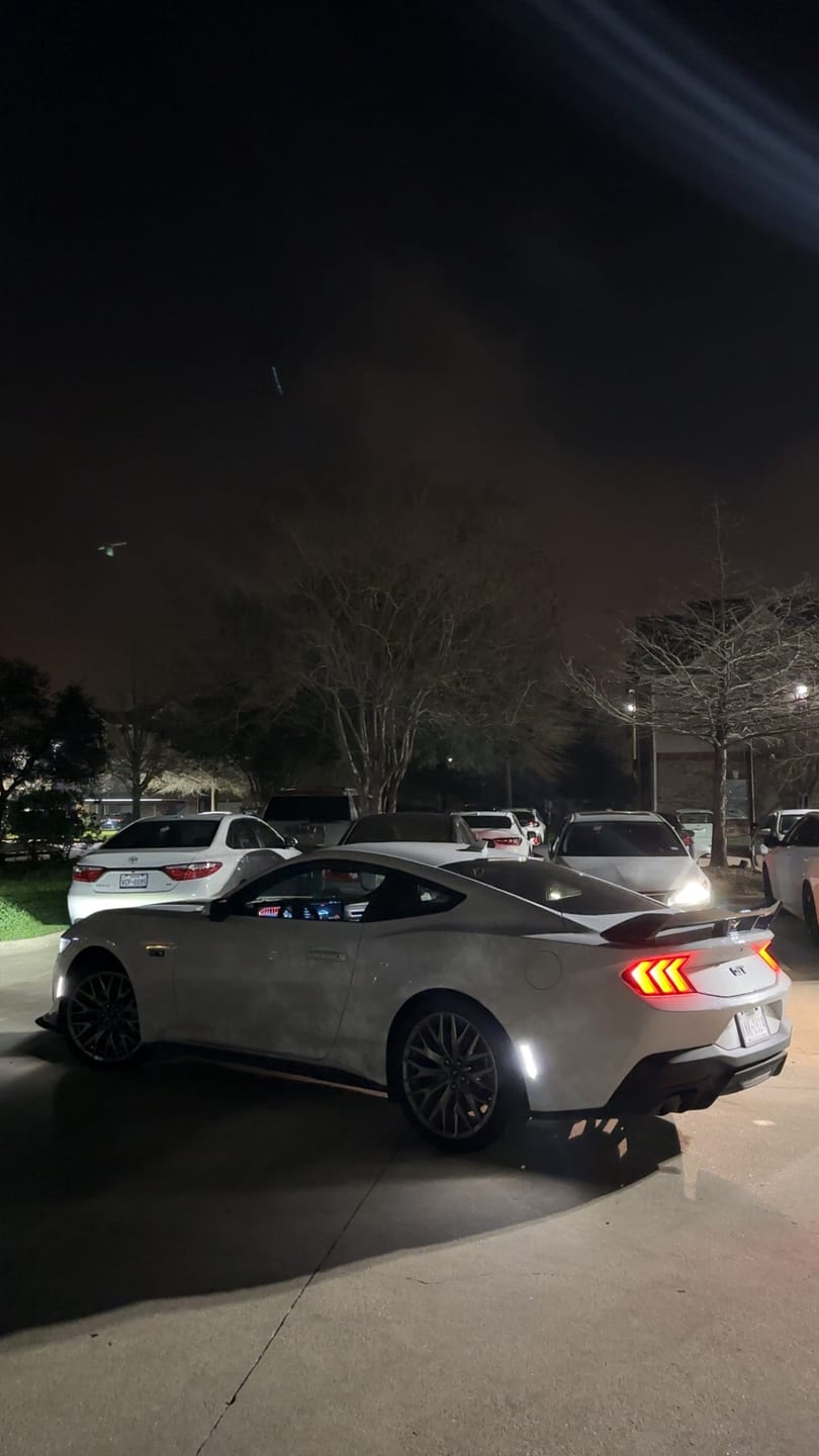 Customer photo review of 2024+ Ford Mustang Dark Horse Rear Spoiler Gloss Black ABS