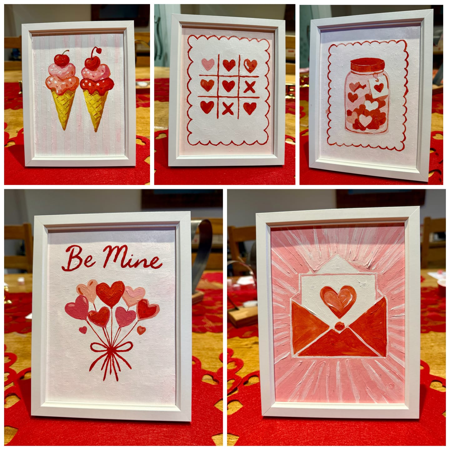 Customer photo review of 6 Mini Paintings - Cupid Set