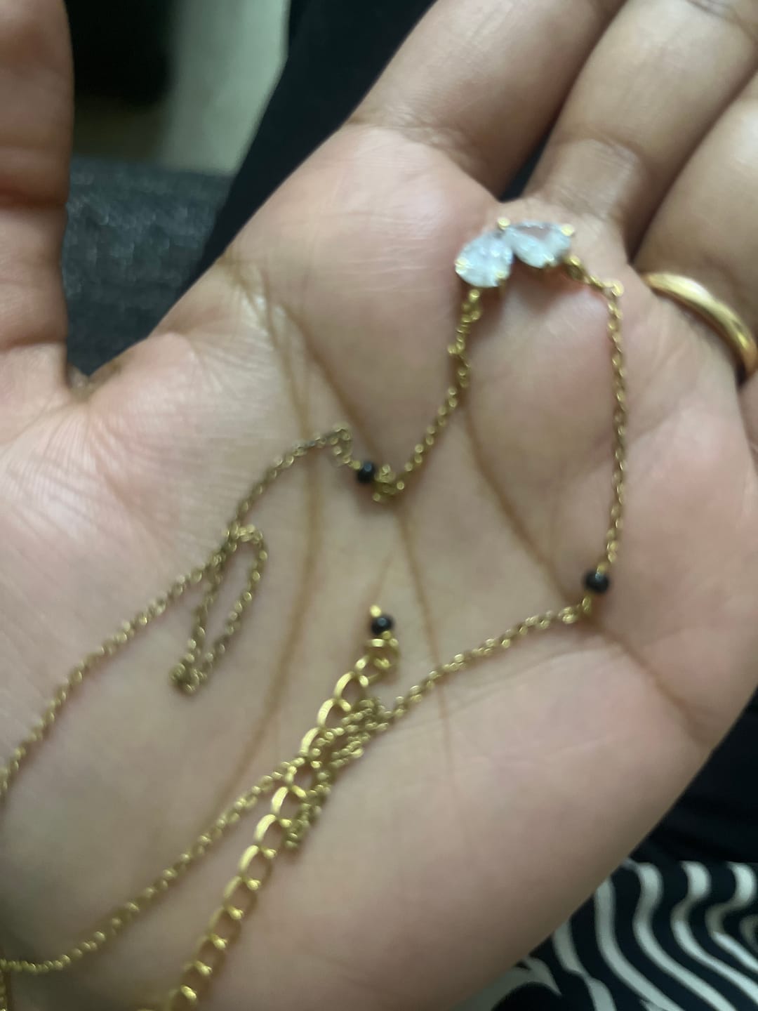 Customer photo review of Shimmery Bliss Mangalsutra