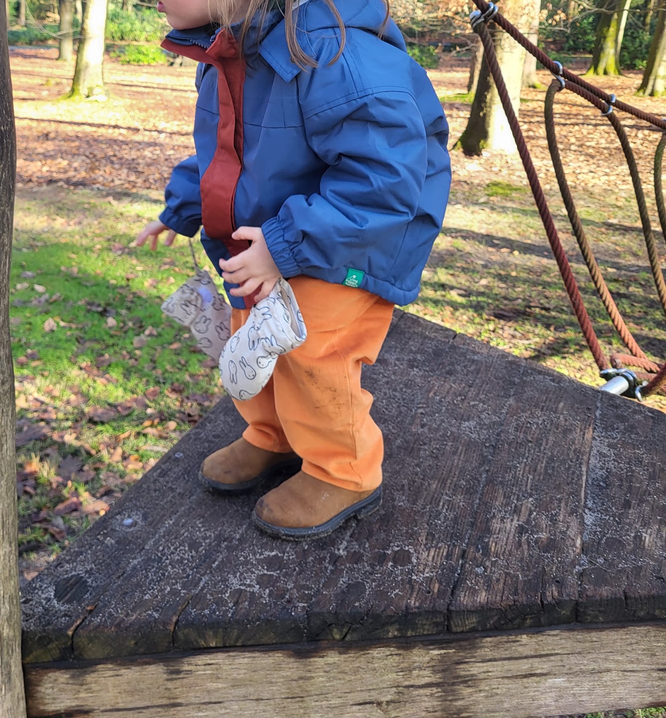 Customer photo review of Moon and Sun Reversible Pull On Trousers