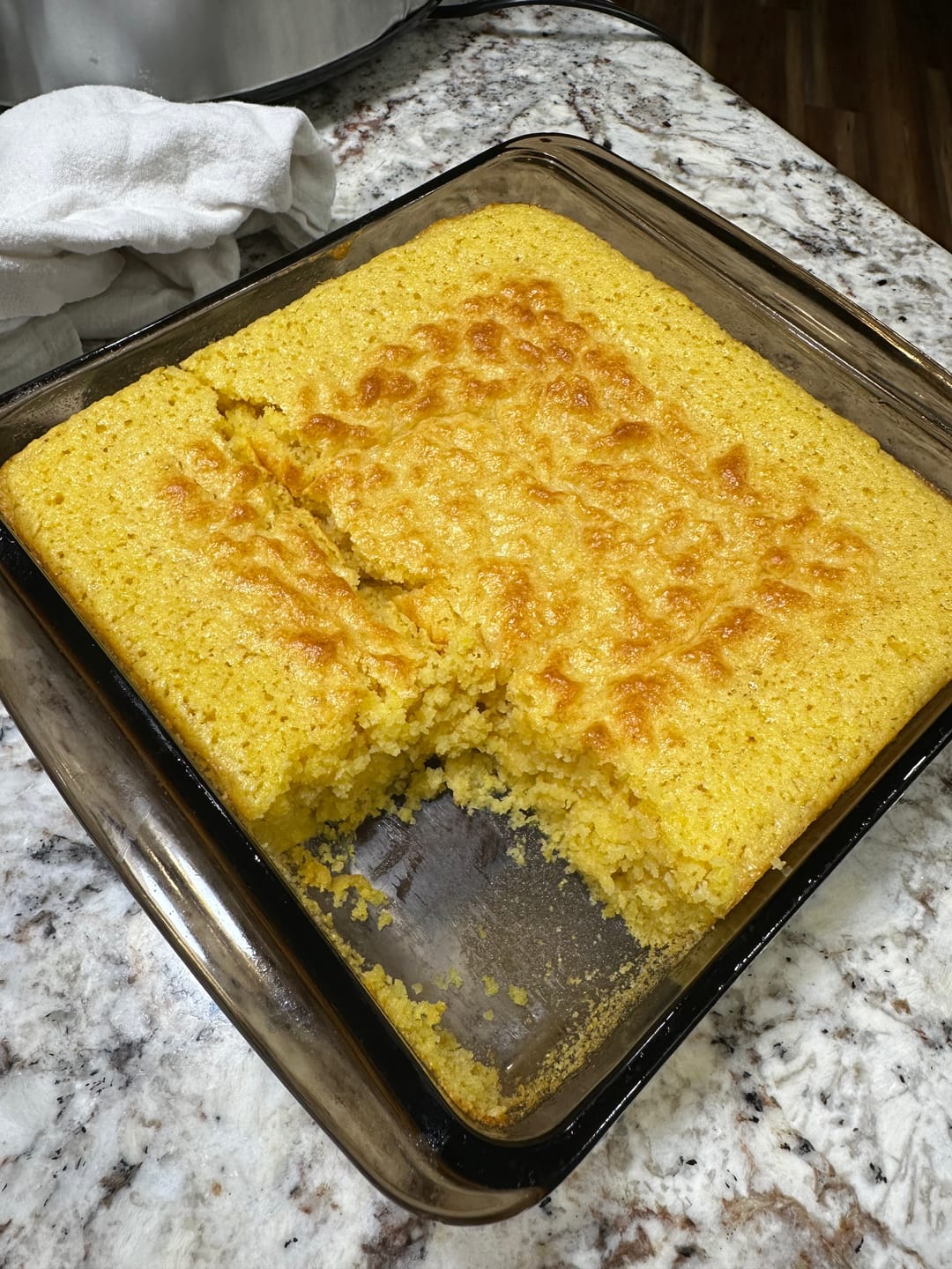 Customer photo review of Cousin T's Gourmet Honey Cornbread Mix