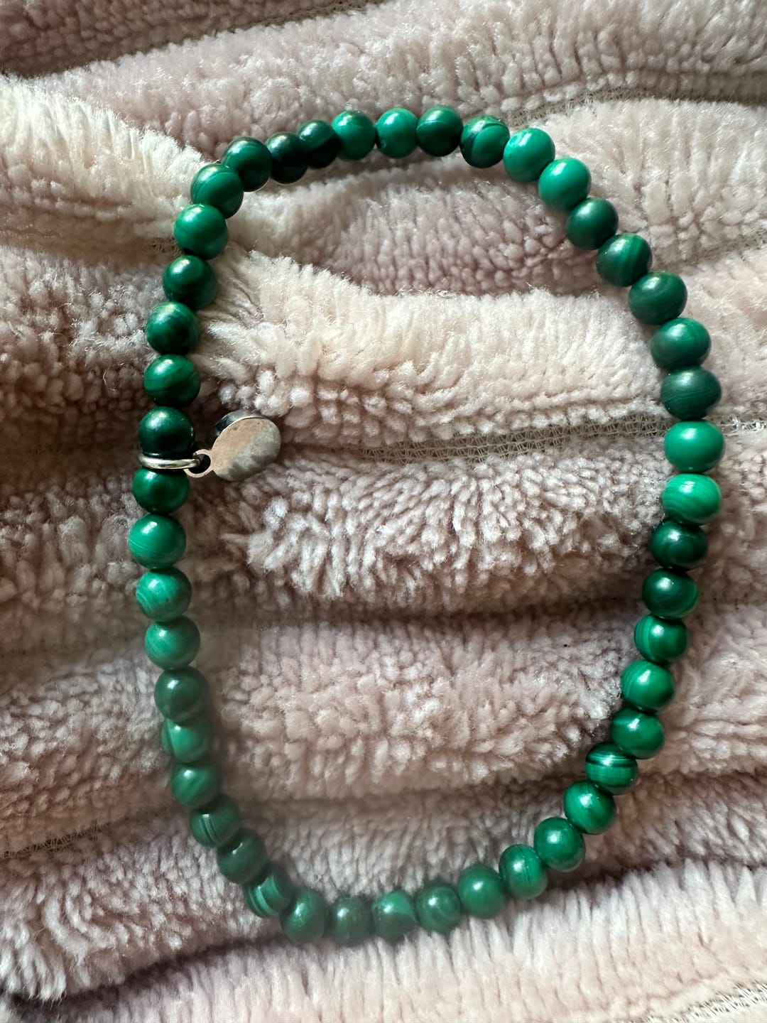 Customer photo review of Malachite Bracelet Mini