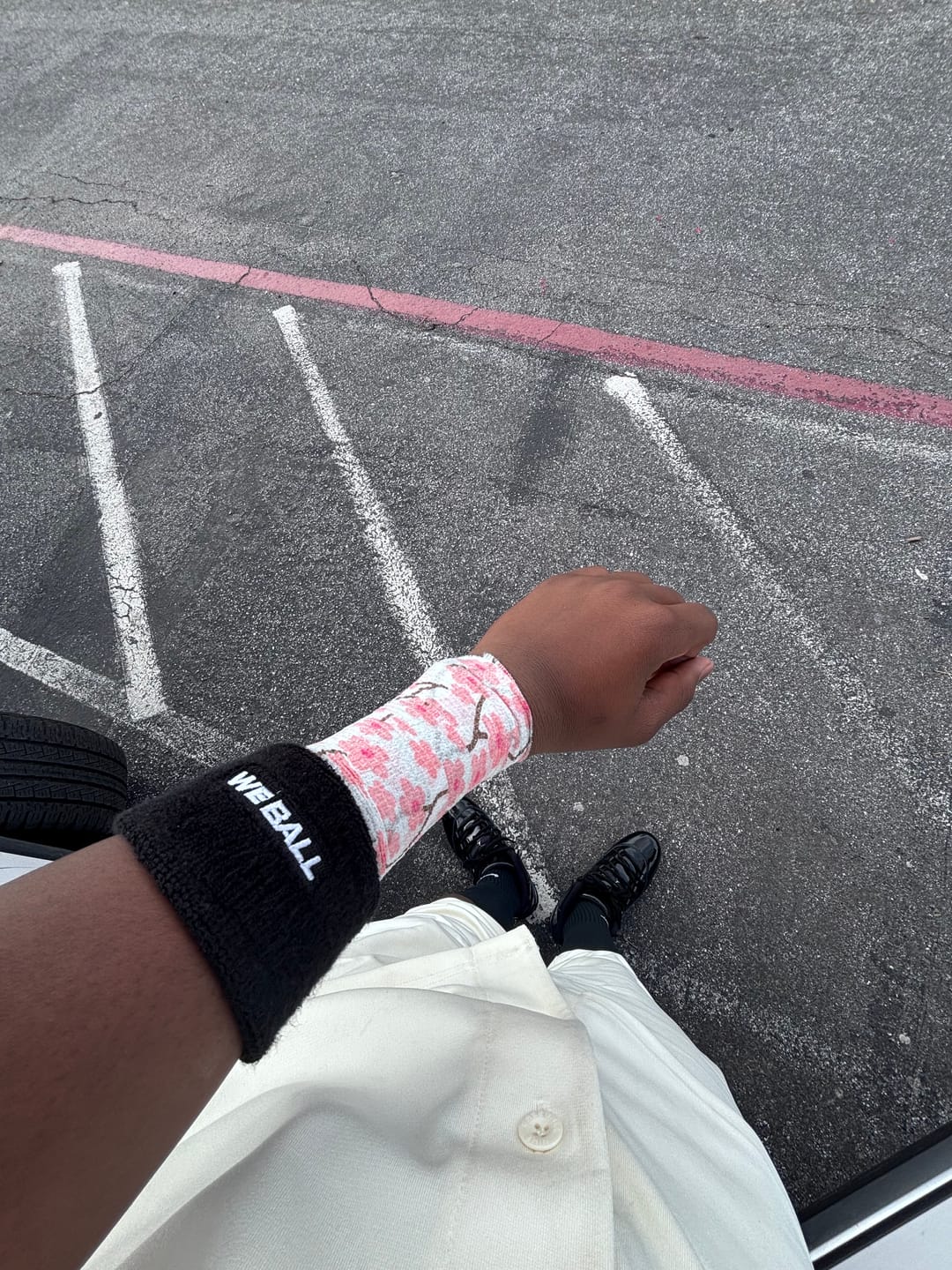 Customer photo review of Pink Paisley Arm Sleeve