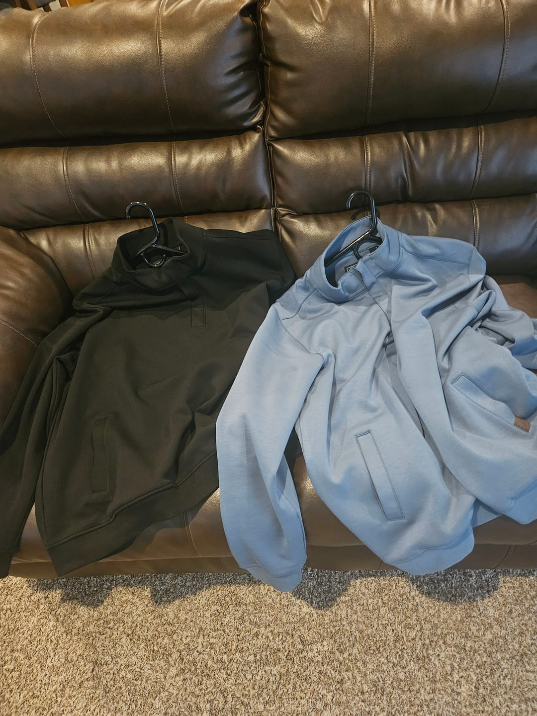 Customer photo review of Sunday Men's Quarter Zip - Onyx
