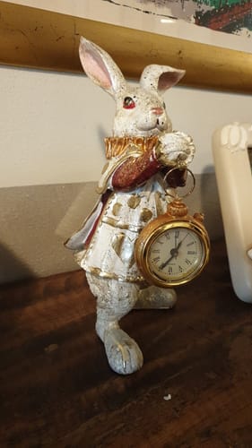 Customer photo review of Coniglio decorativo vintage in resina