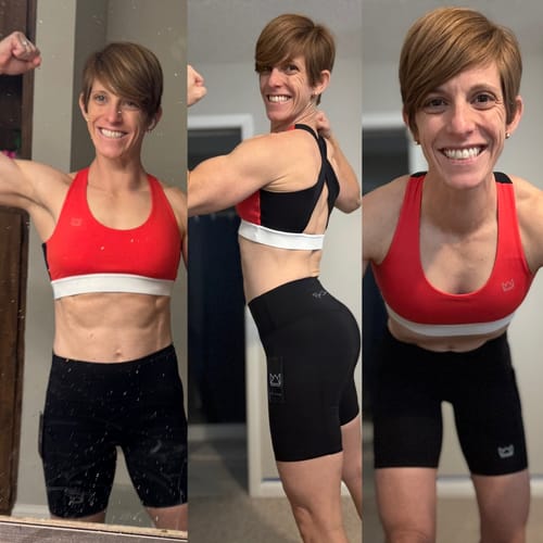 Customer photo review of BOLD Criss-Cross Sports Bra