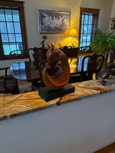 Customer photo review of Fox Wood Sculpture #WA084