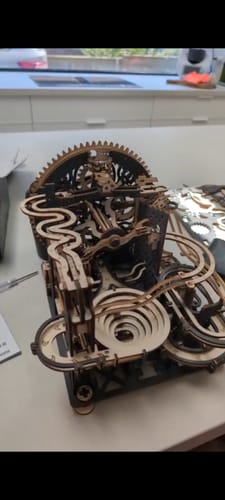 Customer photo review of rokrgeek Electric Marble Run 3d wooden puzzle