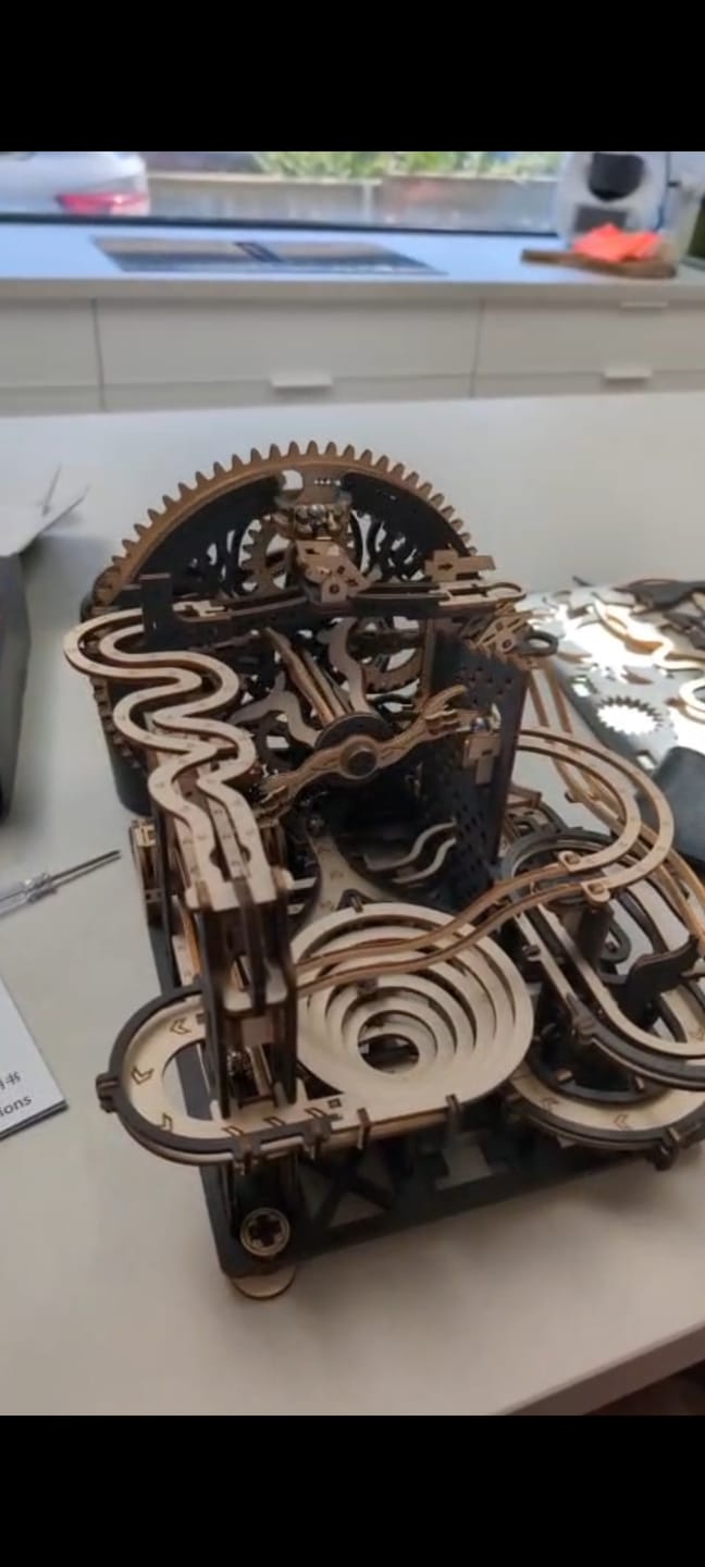 Customer photo review of rokrgeek Electric Marble Run 3d wooden puzzle