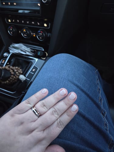 Customer photo review of Khaki Dipping Powder