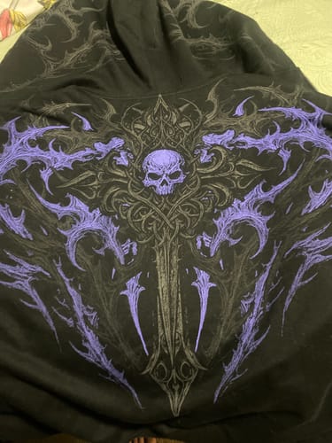Customer photo review of Heavenly Knight Oversized Zip-up Hoodie [DUSK]