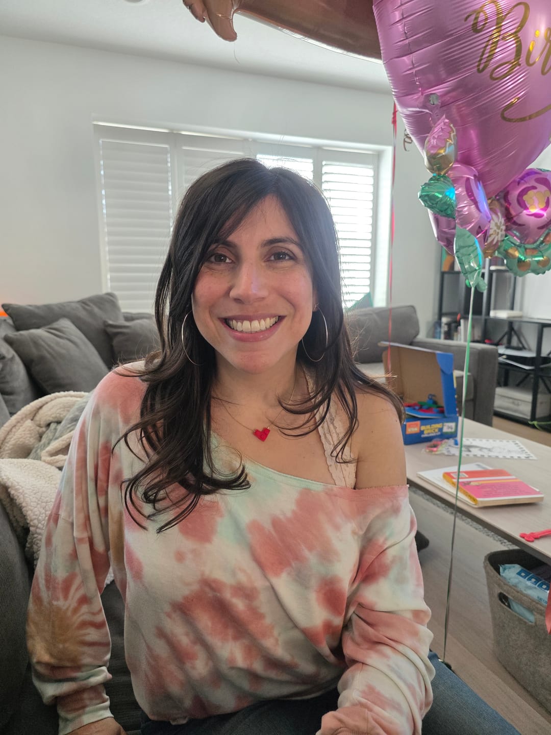 Customer photo review of Brick Heart Necklace