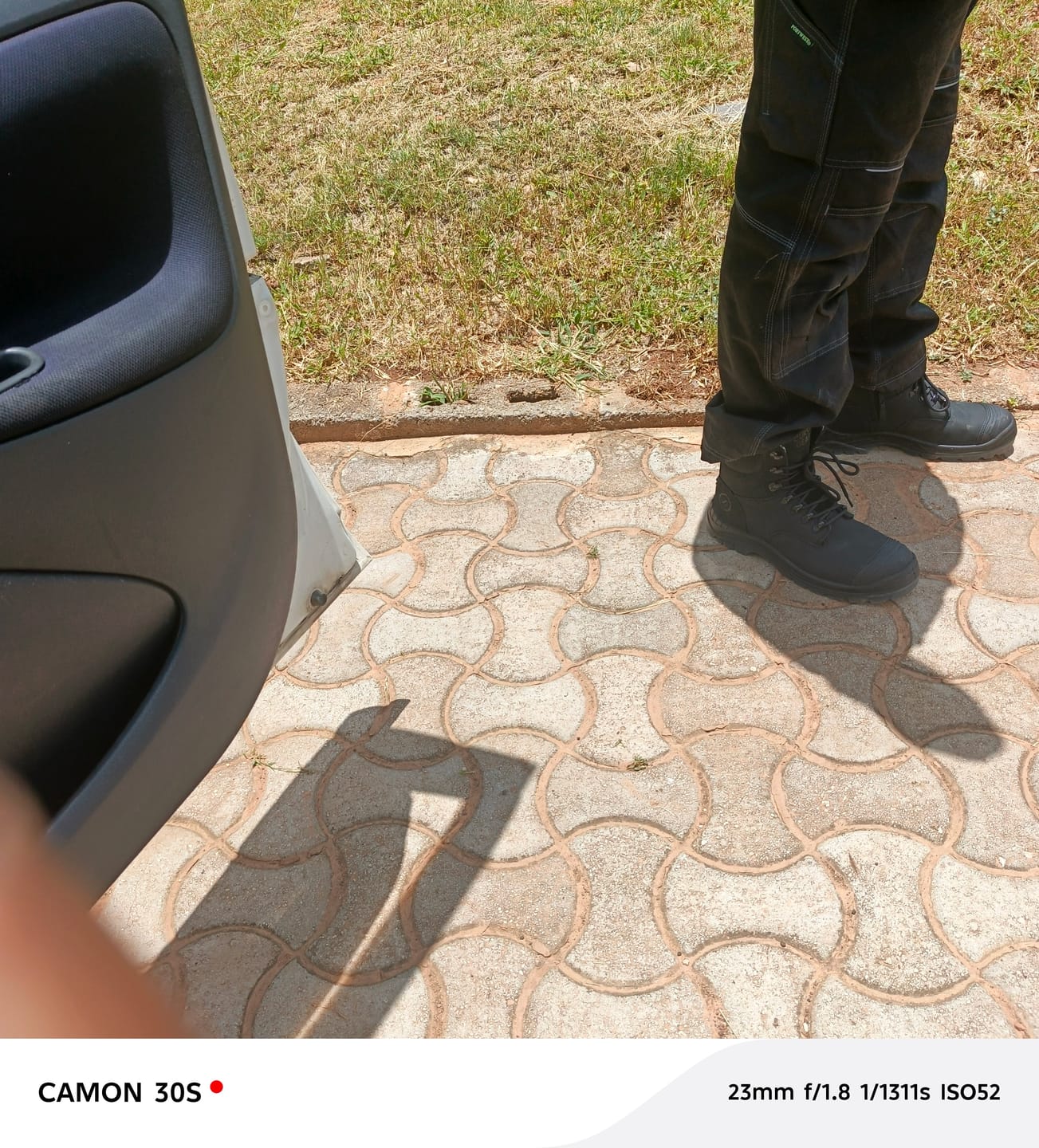 Customer photo review of Brawn Safety Work Boots Black