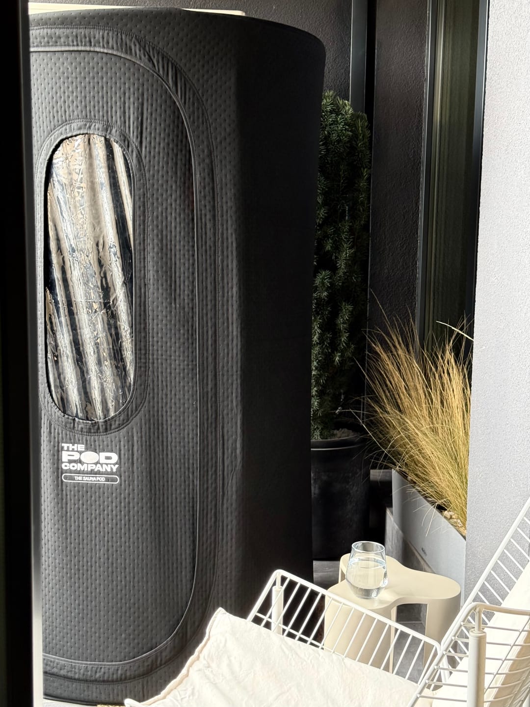 Customer photo review of The Sauna Pod