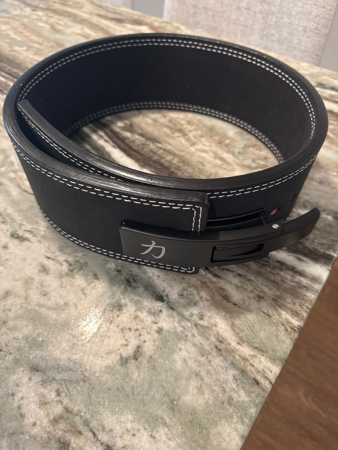 Customer photo review of 10MM Lever Belt - Black