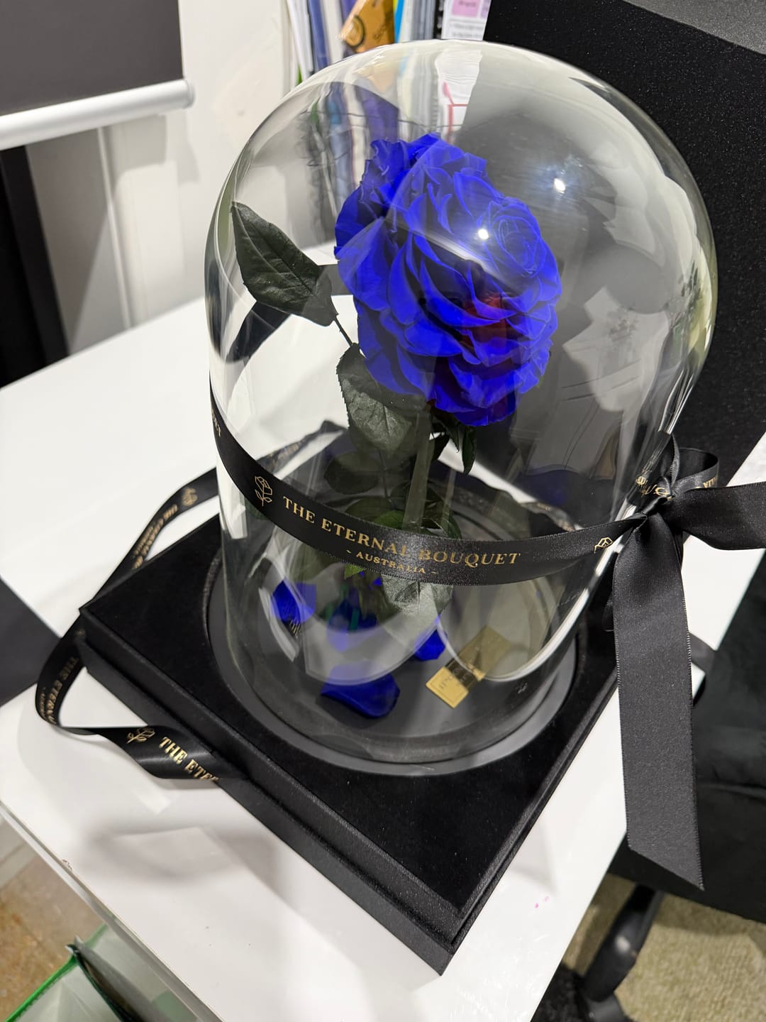 Customer photo review of The Enchanted Rose - Royal Blue