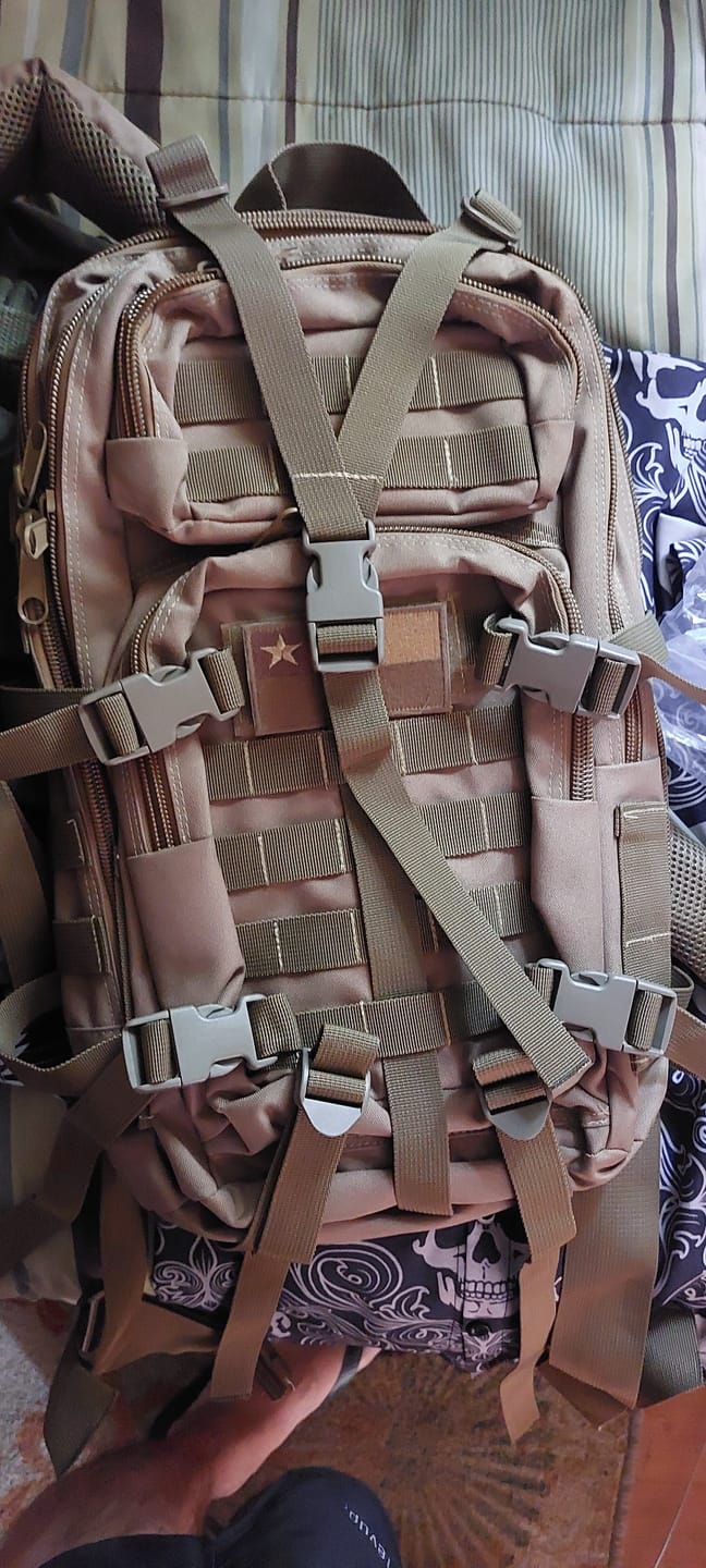Customer photo review of MOCHILA TACTICA 40 LITROS MODELO Nº 2 FABRICACION NACIONAL