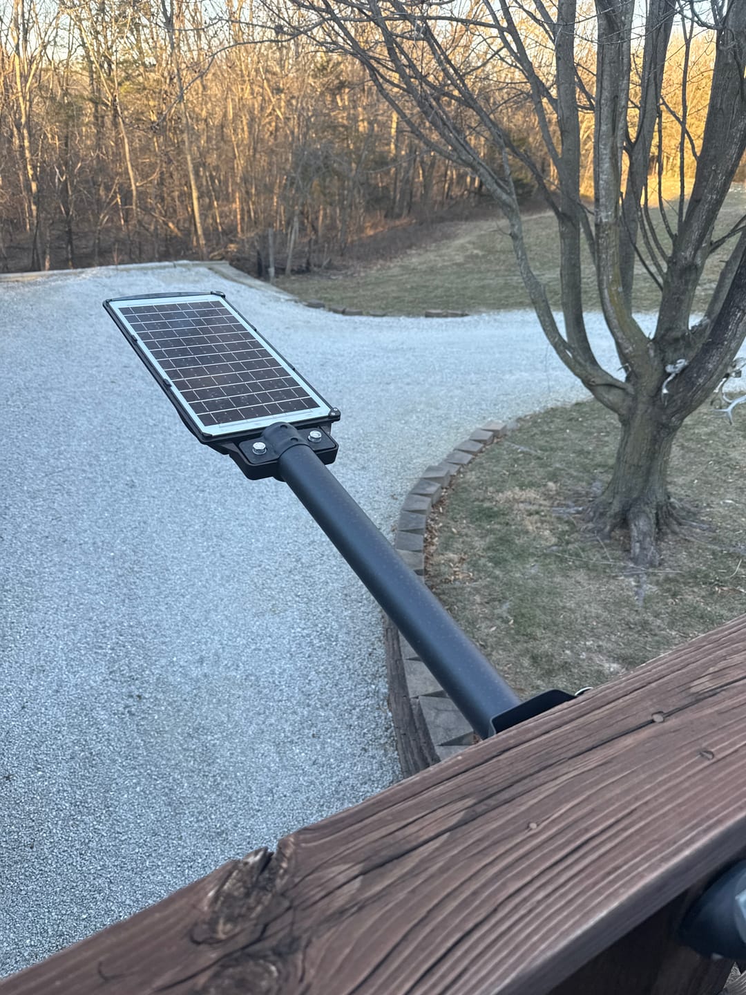 Customer photo review of Solar Red Light for Hunting Hogs Deers