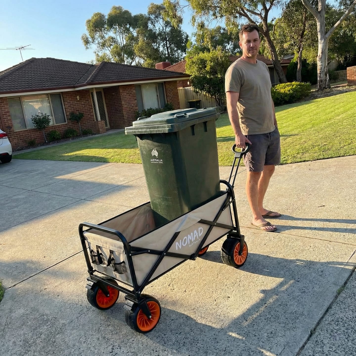 Customer photo review of Nomad Hybrid Electric Heavy-Duty Camping Trolley