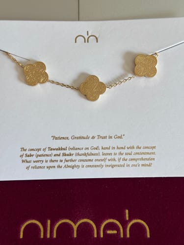 Customer photo review of Sabr, Shukr, Tawakkul Bracelet | Patience, Gratitude & Trust (in God)