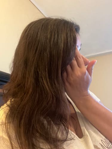 Reseña con foto de un cliente sobre Henna Jamila Hair -  Cobrizo Natural y Duradero  👩🏼‍🦰