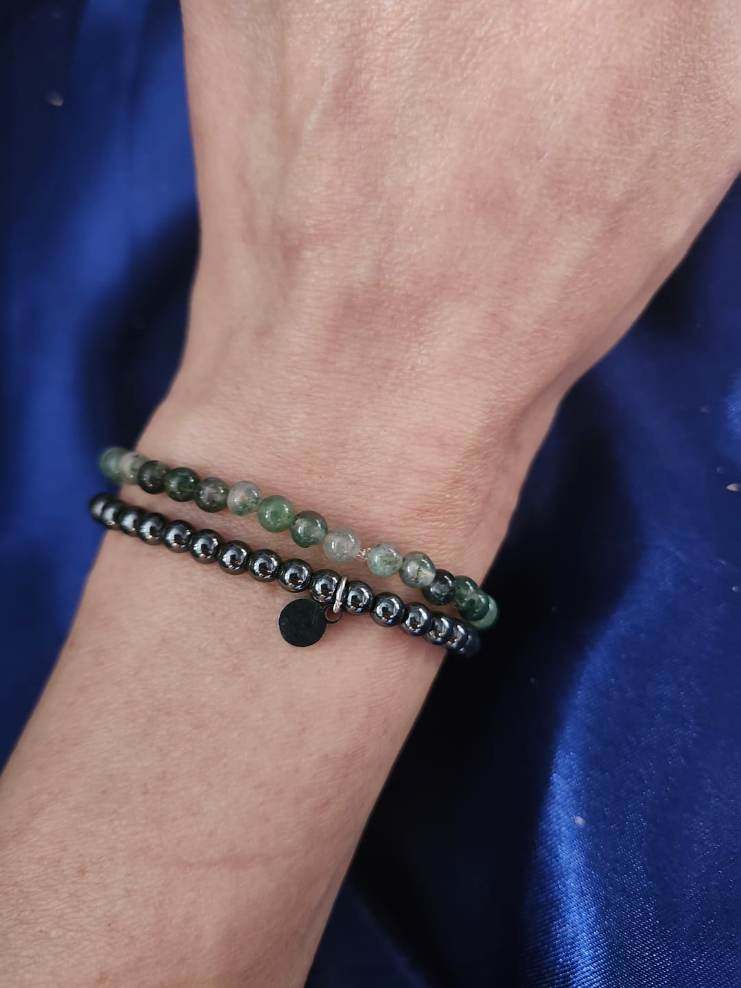 Customer photo review of Aquatic Agate Bracelet Mini