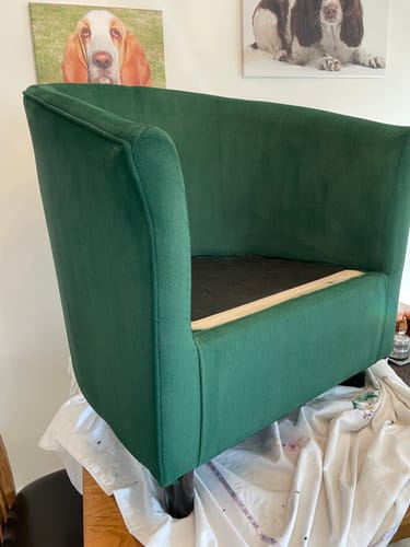 Customer photo review of Fabric Paint -- Dark Green