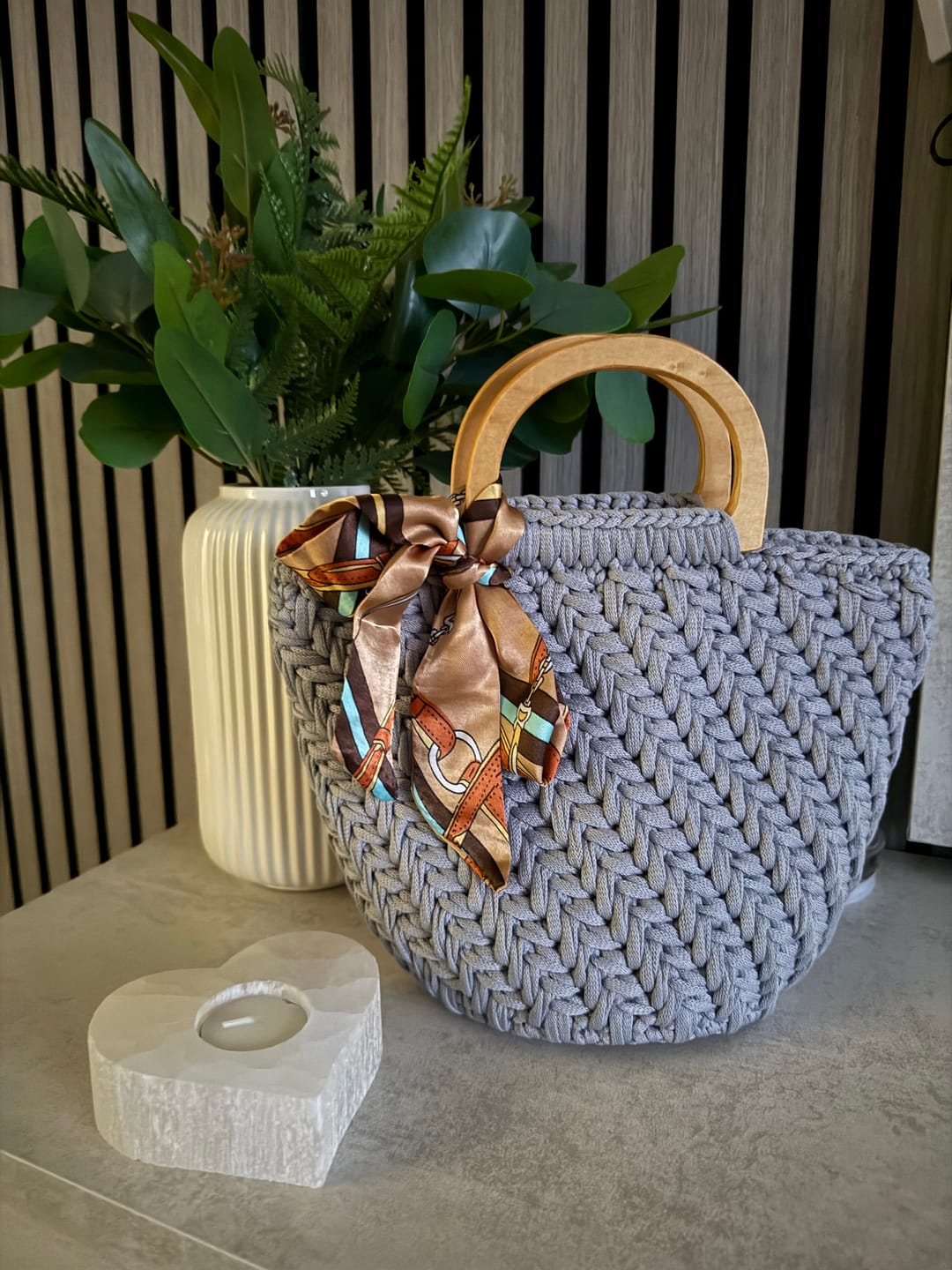 Customer photo review of CrochetPark™  Elegant granny Crochet Bag DIY Kit