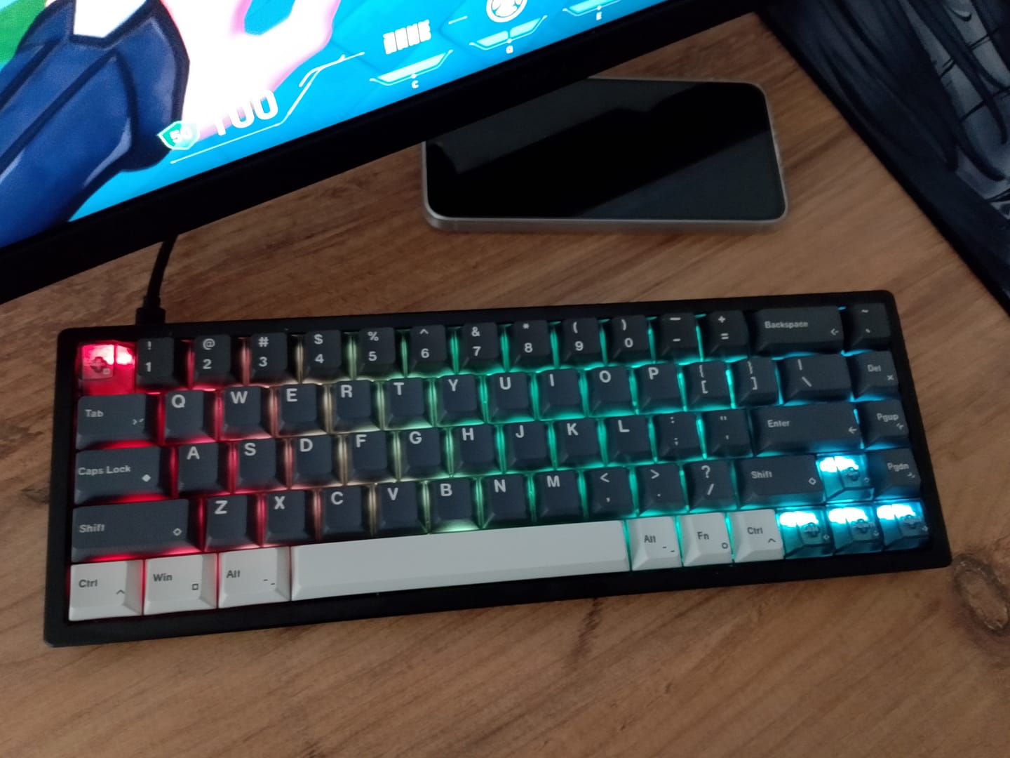 Customer photo review of LUMINKEY Magger68 Alüminyum Klavye (Manyetik Switch / HE)