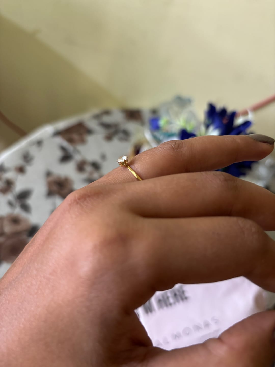 Customer photo review of Forever Classic Solitaire Ring